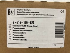 3 X ASSORTED ITEMS TO INCLUDE GRUNDFOS STANDARD 15-60 PUMP HEAD 8-716-119-827