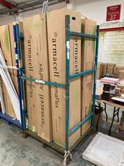 PALLET OF ASSORTED ITEMS TO INCLUDE ARMACELL ARMAFLEX 19028 BLACK O 1⅛ OD X ¾ WT AF-CO-19X028