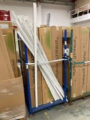 PALLET OF ASSORTED ITEMS TO INCLUDE ARMACELL ARMAFLEX 13035 BLACK O 1⅜ OD X ½ WT AF-CO-13X035