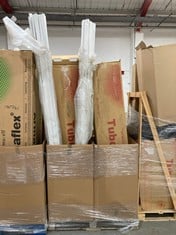 PALLET OF ASSORTED ITEMS TO INCLUDE ARMACELL TUBOLIT 10MM X 9MM SEMI SLIT 2M TL-10/9-DGU