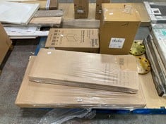 PALLET OF ASSORTED ITEMS TO INCLUDE STRAIGHT HEATED TOWEL RAIL 1000 X 300MM ANTHRACITE