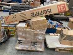 PALLET OF ASSORTED ITEMS TO INCLUDE FUJITSU ECO R32 WALL MOUNTED 5.2KW AIR CONDITIONING UNIT ASYG18KLCA