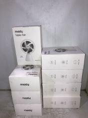 8 X MIADY DESK FAN 5000AAH OUTDOOR AND CAMPING .