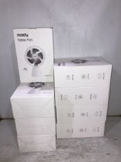 8 X MIADY DESK FAN 5000MAH OUTDOOR AND CAMPING .