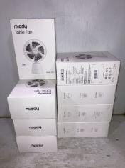 8 X MIADY DESK FAN 5000MAH OUTDOOR AND CAMPING.