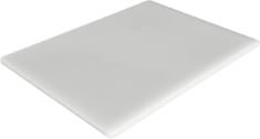 8 X COMMERCIAL PLASTIC CUTTING BOARD, NSF - 18 X 12 X 0.5 INCH (WHITE).