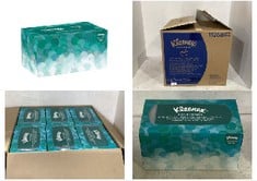 QTY OF ITEMS TO INCLUDE 1 X BOX OF 18 PACKS KLEENEX ULTRA SOFT HAND TOWELS, POP-UP BOX, 9 X 10 1/2, WHITE, 70/BOX, KLEENEX ULTRA SOFT HAND TOWELS, POP-UP BOX, 9 X 10 1/2, WHITE, 70/BOX.