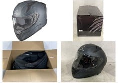 1 X AGRIUS STORM SOLID MOTORCYCLE HELMET M CARBON MATT BLACK.