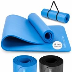 16X YOGA MATS TO INCLUDE YOGA MAT BY KG PHYSIO | 12MM THICK YOGA MATS FOR WOMEN AND MEN | FOAM EXERCISE MATS | THICK NON SLIP GYM MATS PILATES MAT FOR HOME WORKOUT AT HOME FITNESS | FOAM MATS THICK Y