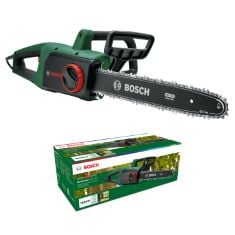 3 X GARDEN TOOLS TO INCLUDE BOSCH CHAINSAW UNIVERSALCHAIN 35 (1800 W, CHAIN SPEED: 12M/S, IN CARTON PACKAGING), LIGHTWEIGHT 4.2 KG.