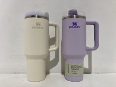 STANLEY PURPLE QUENCHER H2.0 TUMBLER TO INCLUDE STANLEY WHITE QUENCHER H2.0 TUMBLER.