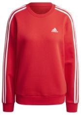 QTY OF ITEMS TO INCLUDE 3X ASSORTED ADIDAS TO INCLUDE ADIDAS WOMEN'S ESSENTIALS 3-STRIPES FLEECE SWEATSHIRT, BETTER SCARLET, M, ADIDAS, ESSENTIALS FLEECE, SWEATSHIRT, BLACK/WHITE, L, MAN, ADIDAS MEN'