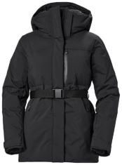 1 X HELLY HANSEN WOMEN'S W NORA LONG PUFFY INS JACKET, BLACK, L UK.