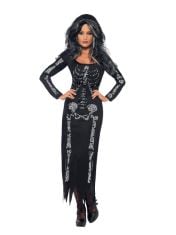 QTY OF ITEMS TO INCLUDE APPROX X 10 ASSORTED FANCY DRESS TO INCLUDE SMIFFYS SKELETON COSTUME, BLACK WITH LONG SLEEVED TUBE DRESS, HALLOWEEN ADULT FANCY DRESS, SKELETON DRESS UP COSTUMES, SMIFFYS EGYP