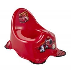 X5 ASSORTED ITEMS TO INCLUDE KEEEPER CARS BABY POTTY, FROM 18 MONTHS UP TO 3 YEARS, ANTI-SLIP RUBBER FEET, ADAM, CHERRY RED.