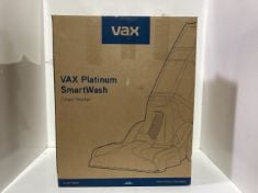 VAX PLATINUM SMART WASH CARPET WASHER.