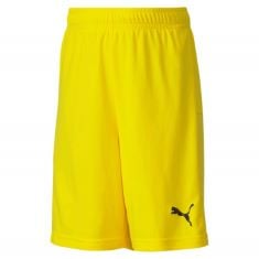 24 X PUMA UNISEX KIDS TEAMGOAL 23 JR KNITTED SHORTS, CYBER YELLOW, 128 UK.