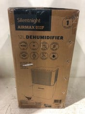 SILENT NIGHT AIRMAX 1200W 12 LITRE DEHUMIDIFIER WHITE - RRP £150