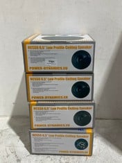 4 X POWER DYNAMICS LOW PROFILE CEILING SPEAKER