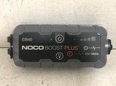 NOCO GB40 BOOST PLUS 1000A 12V ULTRASAFE PORTABLE LITHIUM JUMP STARTER - RRP £115