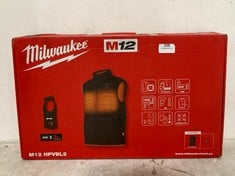 MILWAUKEE M12 HEATED PUFFER VEST HPVBL2 - SIZE M - RRP £139