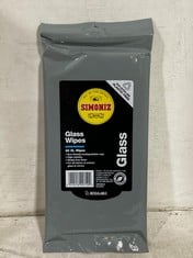 6 X SIMONIZ ANTI-GLARE GLASS WIPES BIO-DEGRADEABLE 6 X 20 WIPES