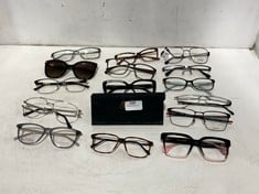 QTY OF ASSORTED GLASSES TO INCLUDE TED BAKER READING GLASSES