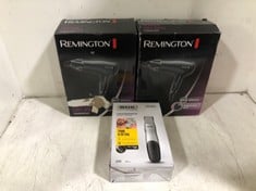 2 X REMINGTON POWER DRY 2000 HAIR DRYER TO INCLUDE WAHL GROOMSMAN BEARD TRIMMER