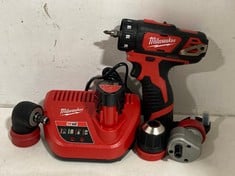 MILWAUKEE M12 REDLITHIUM 2.0AM CORDLESS DRILL DRIVER - MODEL NO. M12 BDDXKIT-202C - RRP £172