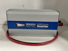 STREETWIZE 3000W 6000W PEAK MODIFIED SINE WAVE INVERTER - RRP £181