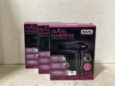 3 X WAHL TRAVEL HAIRDRYER