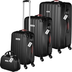 TECTAKE SUITCASE CLEO SET 4 PIECE ROSE GOLD - 404989 - RRP £169