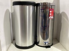 CURVER DECO BIN 40L TO INCLUDE TRAMONTINA BRASIL 30L PEDAL BIN STAINLESS STEEL