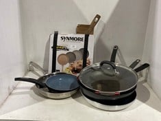 7 X ASSORTED ITEMS TO INCLUDE VOGUE STAINLESS STEEL FRYING PAN