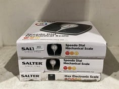 2 X SALTER SPEEDO DIAL MECHANICAL SCALE TO INCLUDE SALTER MAX ELECTRONIC SCALE