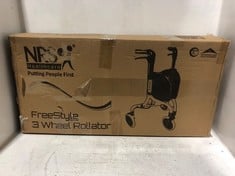 NRS HEALTHCARE FREESTYLE 3 WHEEL ROLLATOR