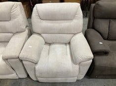 LA-Z-BOY STATEN POWER RECLINER ARMCHAIR WITH USB IN DARWIN IVORY FABRIC - RRP £799