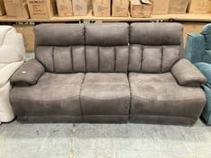 LA-Z-BOY EMPIRE 3 SEATER POWER RECLINER SOFA IN DARK BROWN FABRIC - RRP £2449