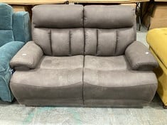 LA-Z-BOY EMPIRE 2 SEATER STATIC SOFA IN DARK BROWN FABRIC - RRP £1050