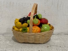 72 X STONE THE CROWS MINI FRUIT BASKET DECORATION