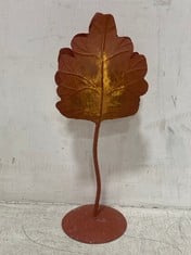 32 X STONE THE CROWS TWO LEAF TALL CANDLE HOLDER-OAK - HEIGHT 33CM - TOTAL RRP £384