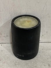 60 X STONE THE CROWS MEDIUM BLACK BAMBOO CANDLE - HGT 13CM - TOTAL RRP £180