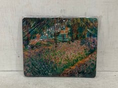 100 X STONE THE CROWS MONET GARDEN AT GIVERNY - MOUSE MAT - WIDTH 24CM - TOTAL RRP £400