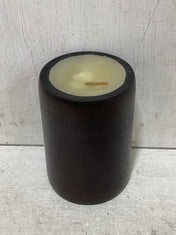 120 X STONE THE CROWS MEDIUM ANTIQUED BAMBOO CANDLE - HEIGHT 13CM - TOTAL RRP £360