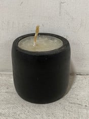 120 X STONE THE CROWS SMALL BLACK BAMBOO CANDLE - HGT 6CM - TOTAL RRP £360