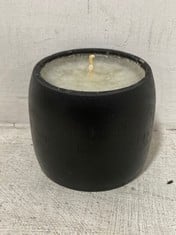 48 X STONE THE CROWS SMALL BLACK BAMBOO CANDLE - HGT 6CM - TOTAL RRP £144