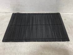 100 X STONE THE CROWS BLACK BAMBOO RECTANGULAR PLACEMAT - WTH 46CM - TOTAL RRP £300