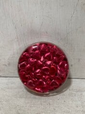 144 X STONE THE CROWS METALLIC RED HEART - 200PIECES TO INCLUDE 144 X STONE THE CROWS SMALL IVORY HEART