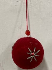 120 X STONE THE CROWS LG FELT BAUBLE & POM POM-HGT 30CM - TOTAL RRP £720