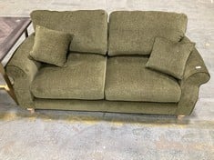 JULIPA COLSTON 3 SEATER SOFA IN GREEN FABRIC - ZG353 - RRP £949